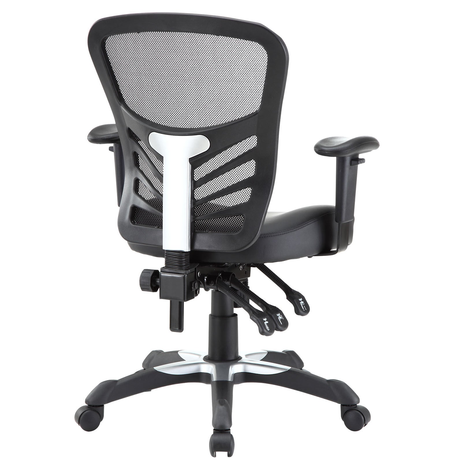 Modway Modern Articulate Vinyl Adjustable Computer Office Chair EEI-755-BLK-Minimal & Modern