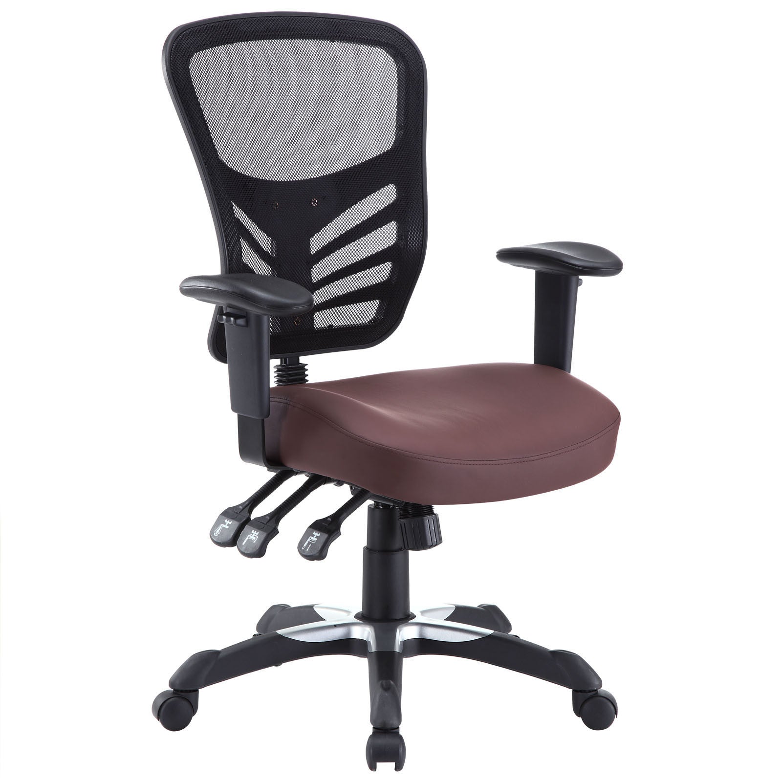 Modway Modern Articulate Vinyl Adjustable Computer Office Chair EEI-755-BLK-Minimal & Modern