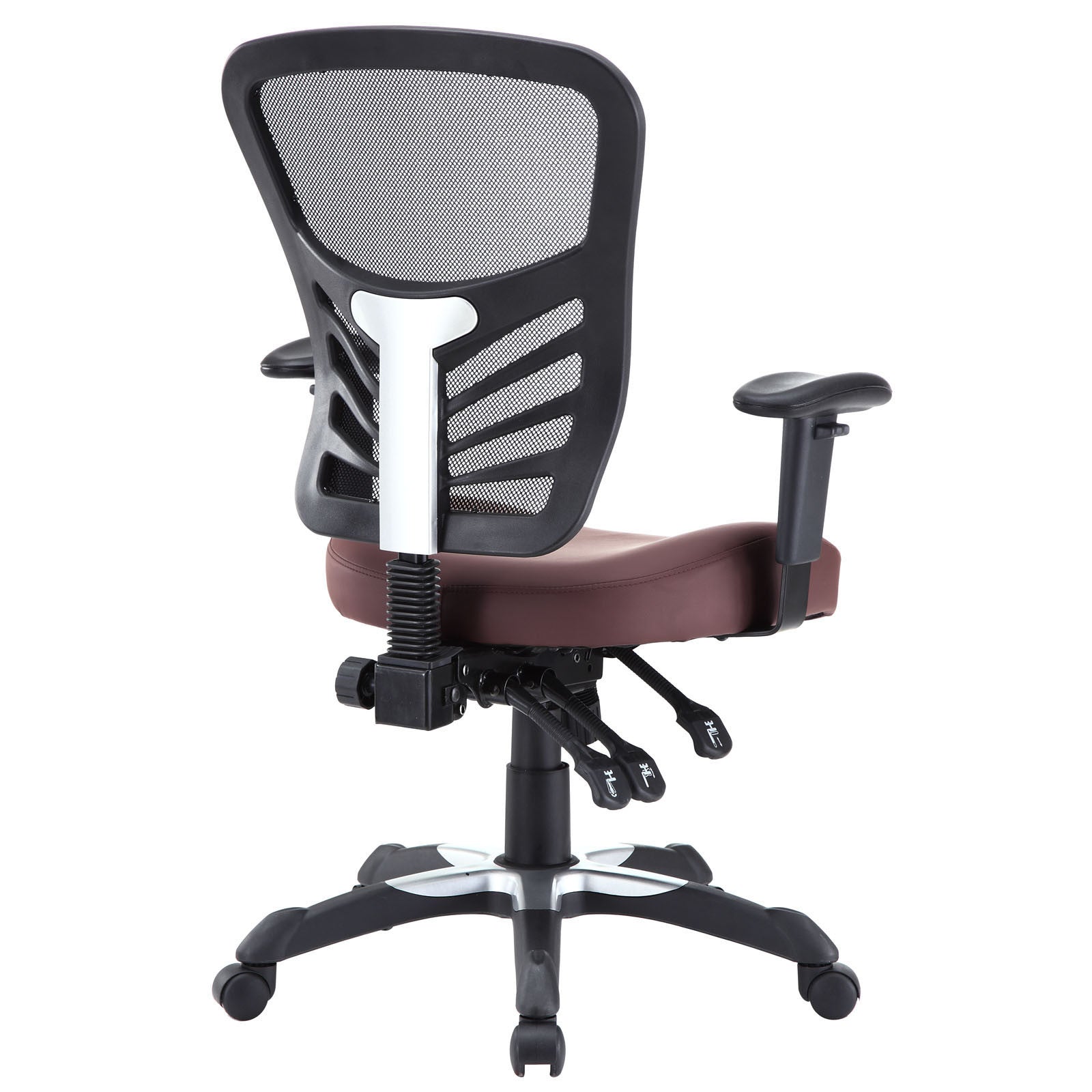 Modway Modern Articulate Vinyl Adjustable Computer Office Chair EEI-755-BLK-Minimal & Modern