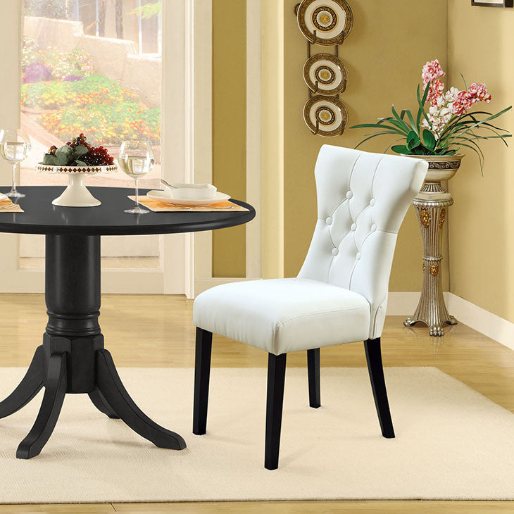 Modway Furniture Modern Silhouette Dining Vinyl Side Chair EEI-812-Minimal & Modern