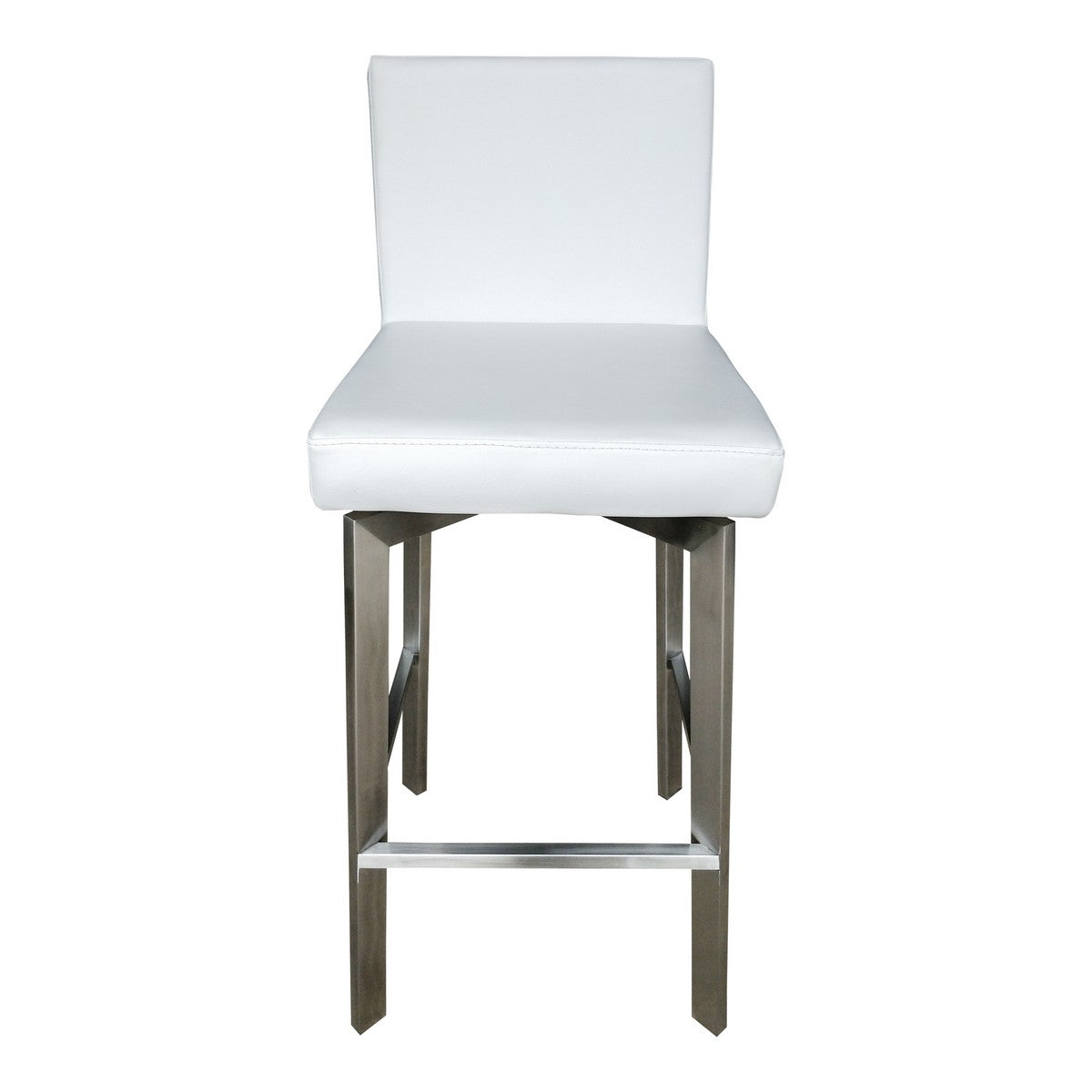 Moe's Home Collection Giro Swivel Barstool White - EH-1038-18 - Moe's Home Collection - Bar Stools - Minimal And Modern - 1