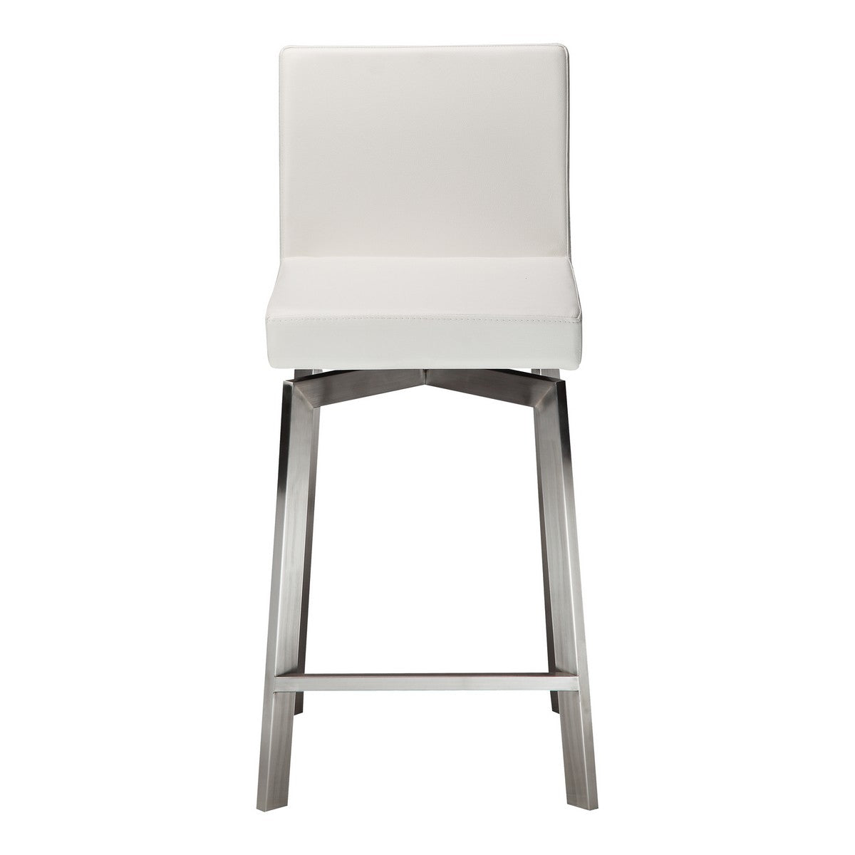 Moe's Home Collection Giro Swivel Counter Stool White - EH-1039-18 - Moe's Home Collection - Counter Stools - Minimal And Modern - 1