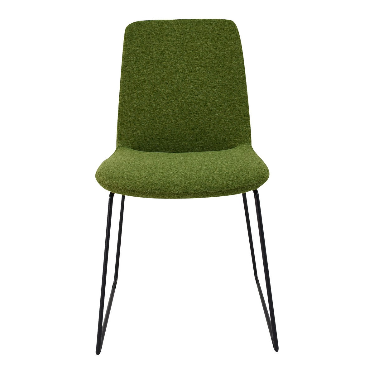 Moe's Home Collection Ruth Dining Chair Green-Set of Two - EJ-1007-27 - Moe's Home Collection - Dining Chairs - Minimal And Modern - 1