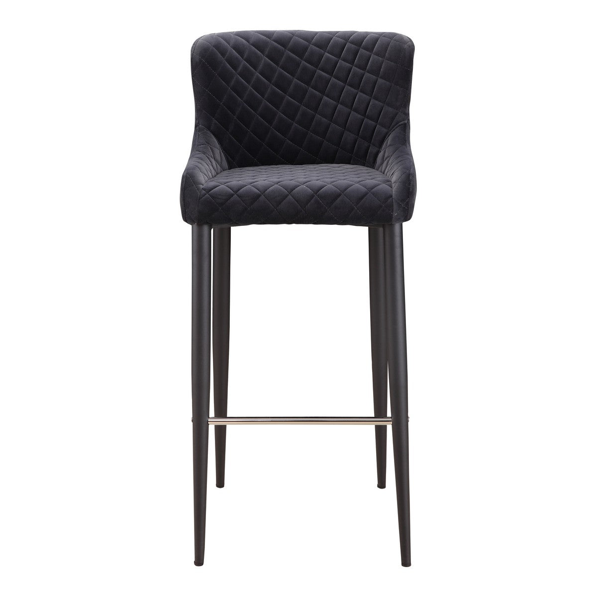 Moe's Home Collection Etta Barstool Dark Grey - ER-2049-25 - Moe's Home Collection - Bar Stools - Minimal And Modern - 1