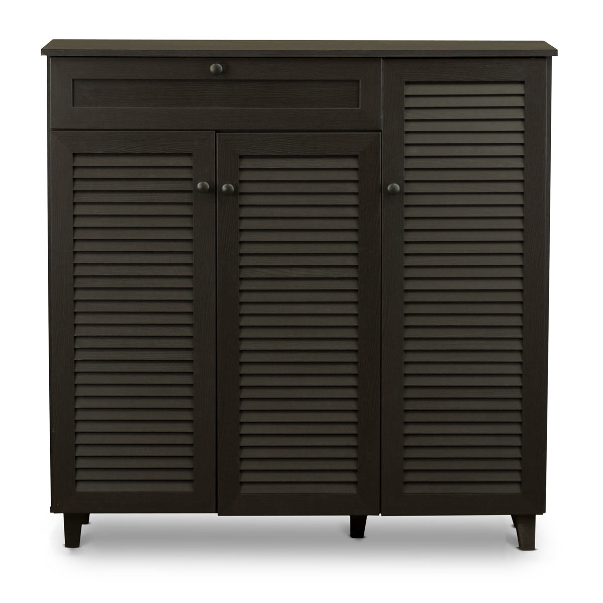 Baxton Studio Pocillo Wood Shoe Storage Cabinet Baxton Studio--Minimal And Modern - 3