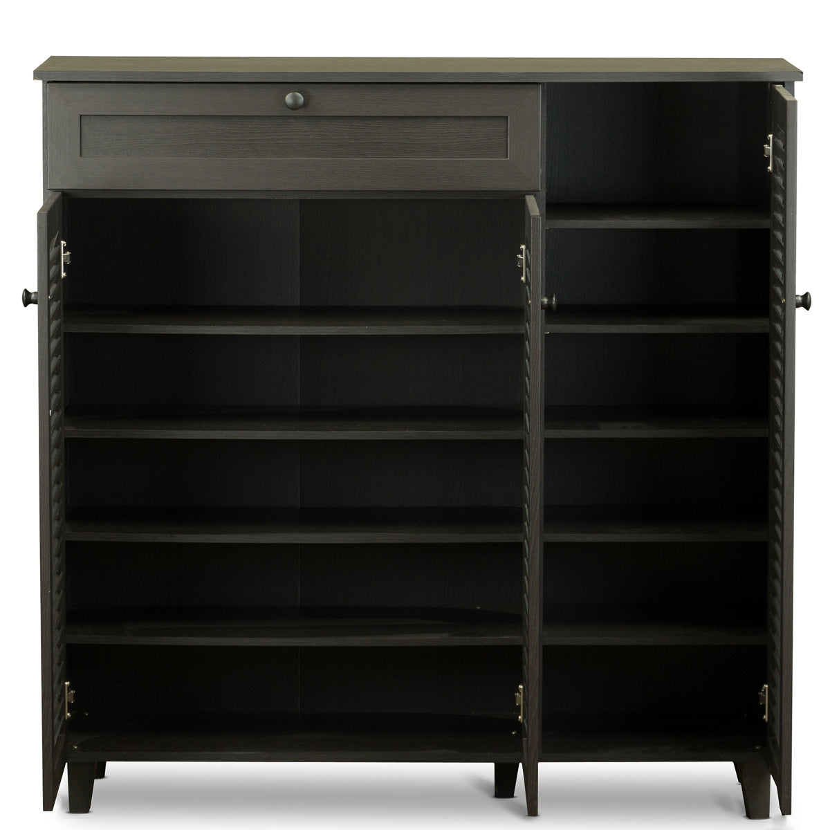 Baxton Studio Pocillo Wood Shoe Storage Cabinet Baxton Studio--Minimal And Modern - 4