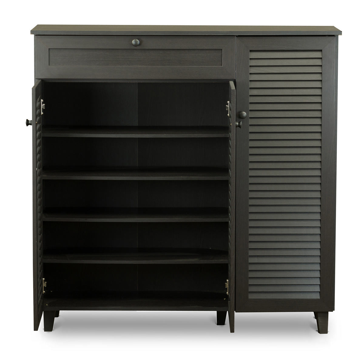 Baxton Studio Pocillo Wood Shoe Storage Cabinet Baxton Studio--Minimal And Modern - 5