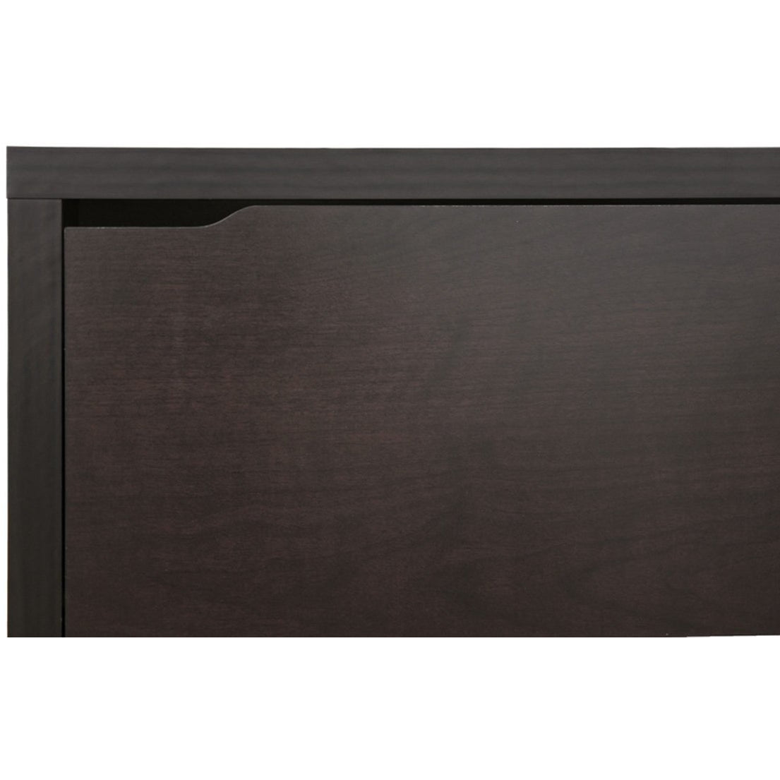 Baxton Studio Simms Dark Brown Modern Shoe Cabinet Baxton Studio--Minimal And Modern - 3