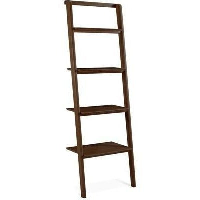 Greenington Currant Modern Bamboo 70" Leaning Ladder Bookshelf-Minimal & Modern