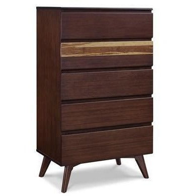 Greenington Azara Modern Bamboo Five Drawer Dresser Chest-Minimal & Modern