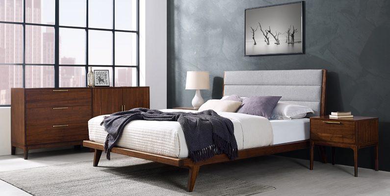 3pc Greenington Mercury Modern Bamboo Queen Bedroom Set In Exotic (Includes: 1 Queen Bed & 2 Nightstands)-Minimal & Modern