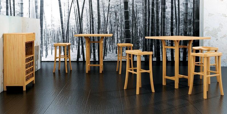 Greenington Modern Bamboo Tulip 30" Bar Height Stool (Set of 2)-Minimal & Modern