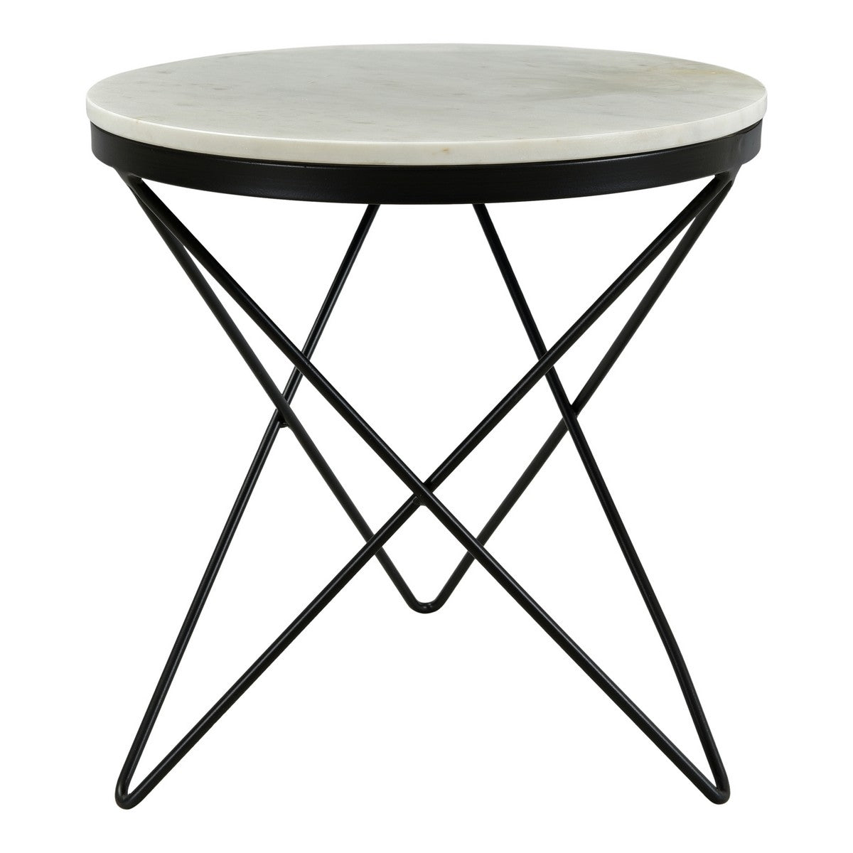 Moe's Home Collection Haley Side Table Black Base - IK-1001-02 - Moe's Home Collection - End Tables - Minimal And Modern - 1