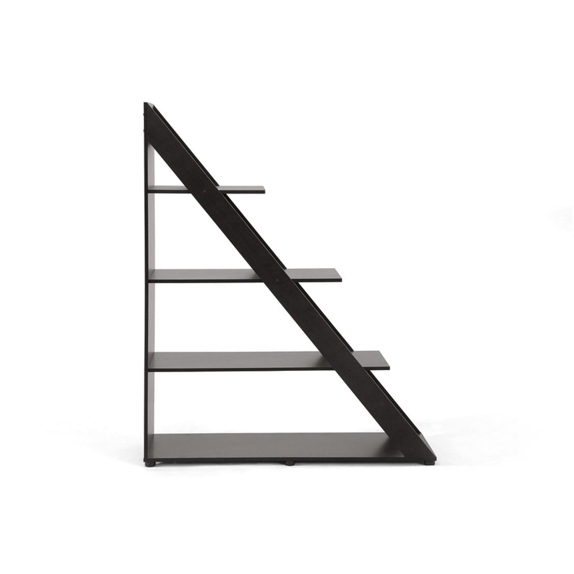 Baxton Studio Psinta Dark Brown Modern Shelving Unit Baxton Studio--Minimal And Modern - 2