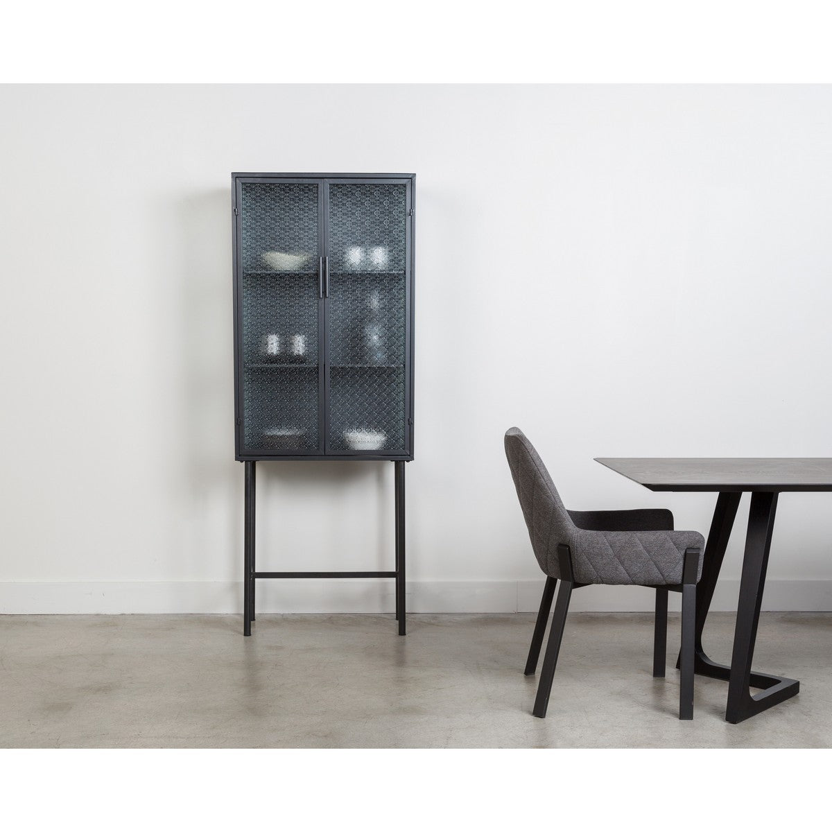 Moe's Home Collection Zakk Metal Cabinet Black - KK-1018-02 - Moe's Home Collection - Cabinets - Minimal And Modern - 1