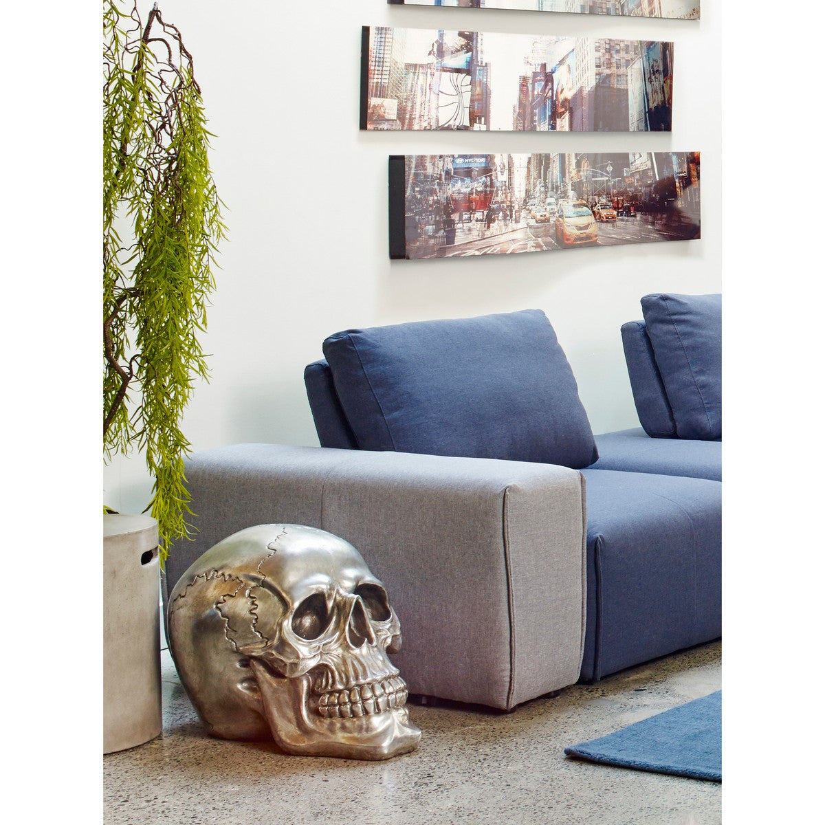 Moe's Home Collection Yorick Skull Gun Metal - LA-1051-25 - Moe's Home Collection - Art - Minimal And Modern - 1