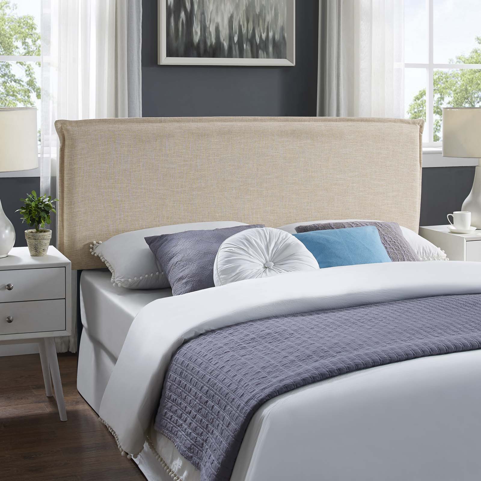 Modway Furniture Modern Camille Queen Upholstered Fabric Headboard - MOD-5407-Minimal & Modern