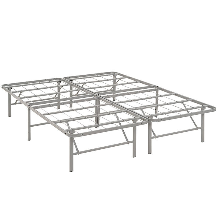 Modway Furniture Modern Horizon Full Stainless Steel Bed Frame-Minimal & Modern