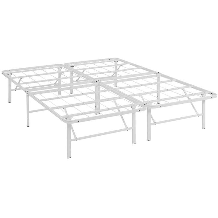 Modway Furniture Modern Horizon Full Stainless Steel Bed Frame-Minimal & Modern