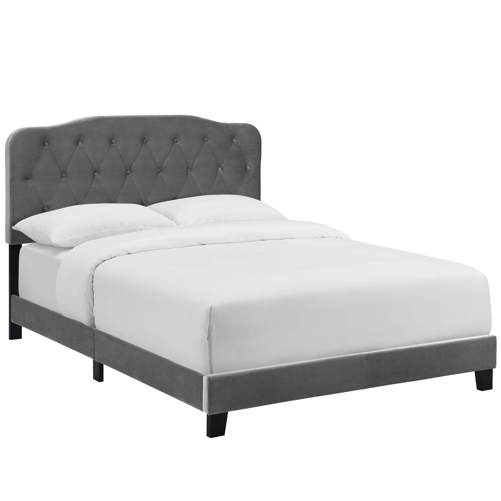 Modway Furniture Modern Amelia Queen Performance Velvet Bed - MOD-5864