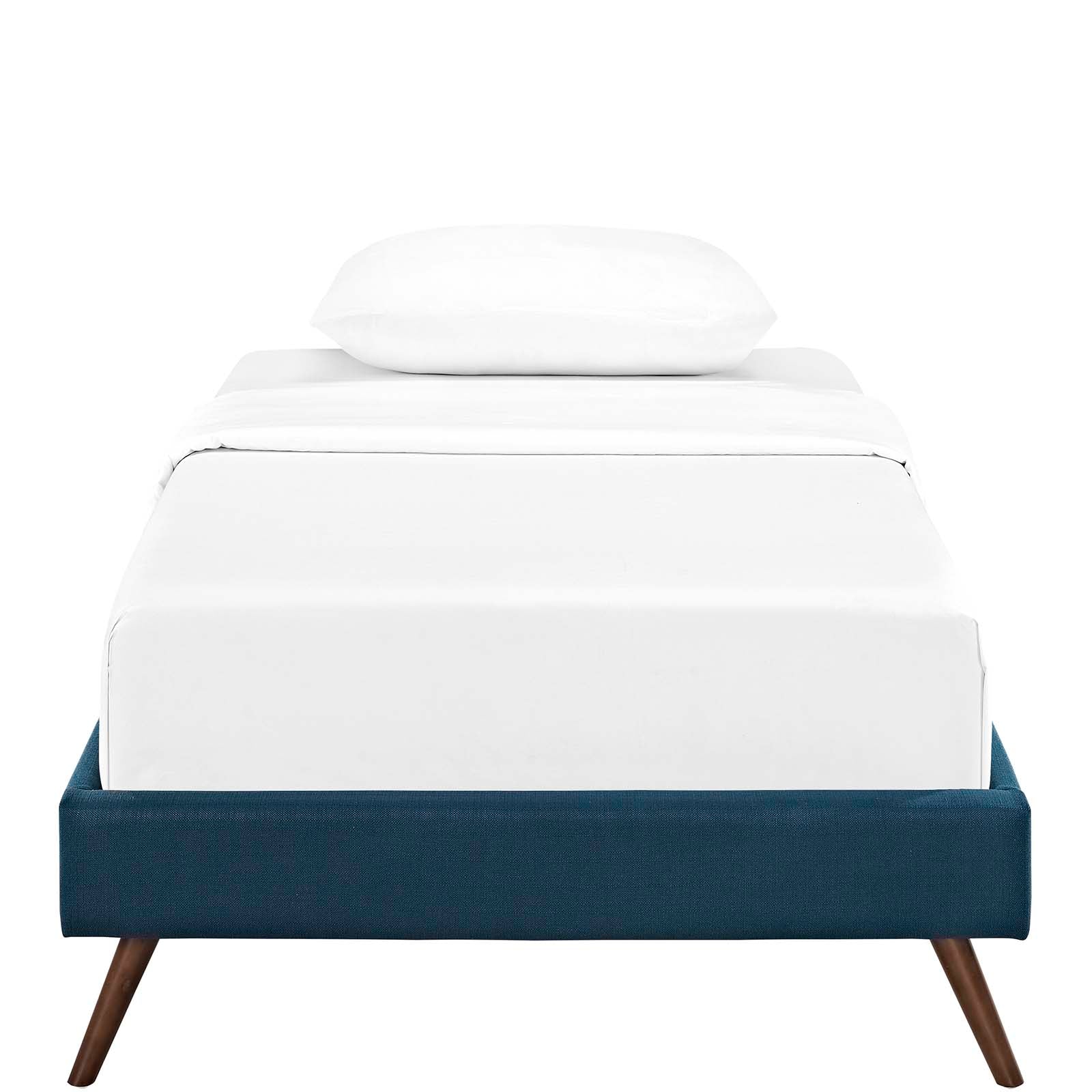 Modway Furniture Modern Loryn Twin Bed Frame with Round Splayed Legs - MOD-5887-Minimal & Modern