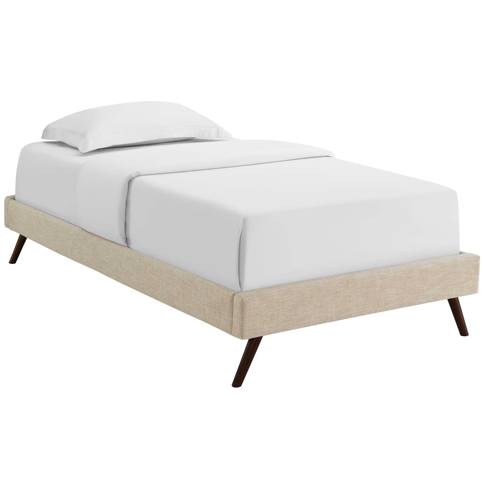 Modway Furniture Modern Loryn Twin Bed Frame with Round Splayed Legs - MOD-5887-Minimal & Modern