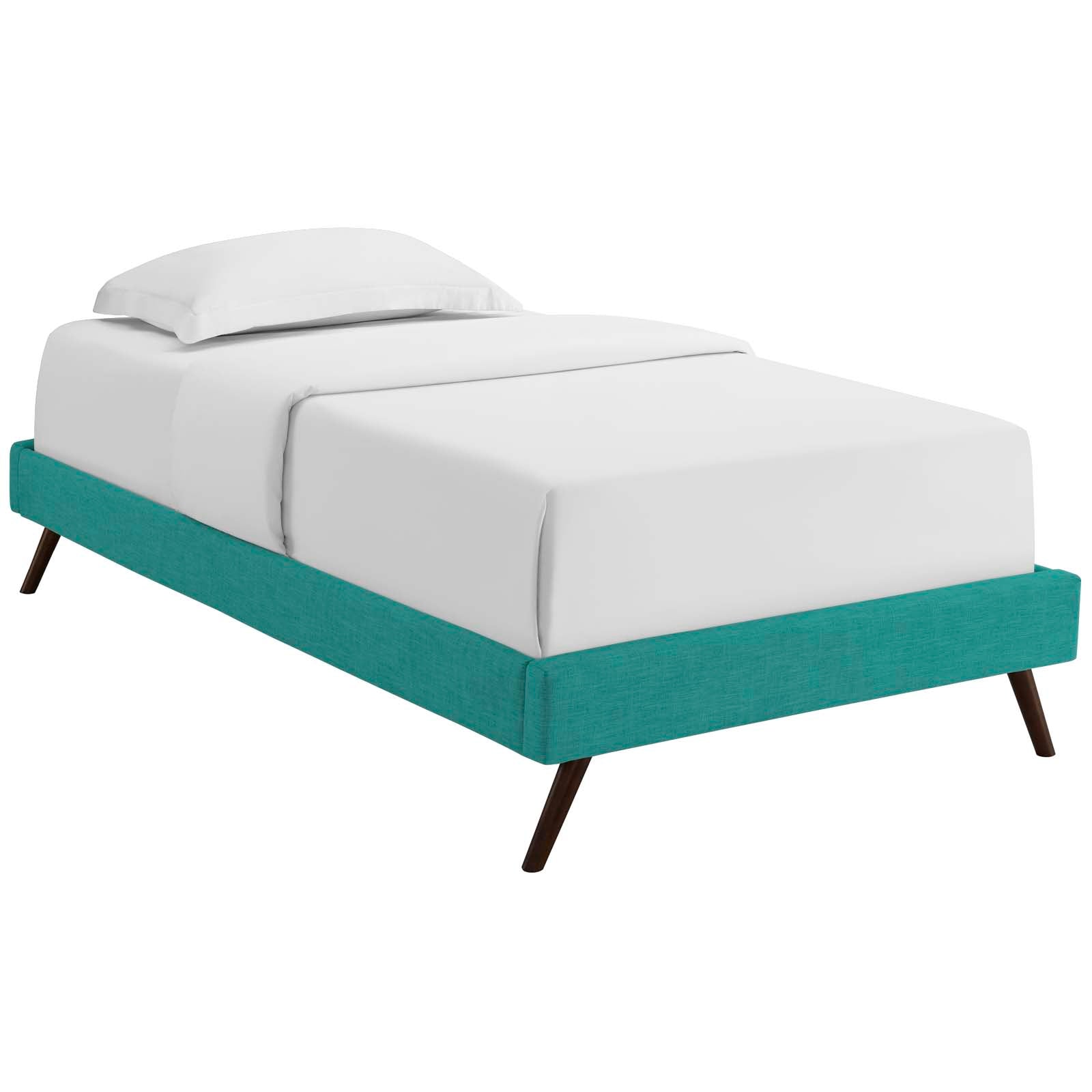 Modway Furniture Modern Loryn Twin Fabric Bed Frame with Round Splayed Legs - MOD-5887