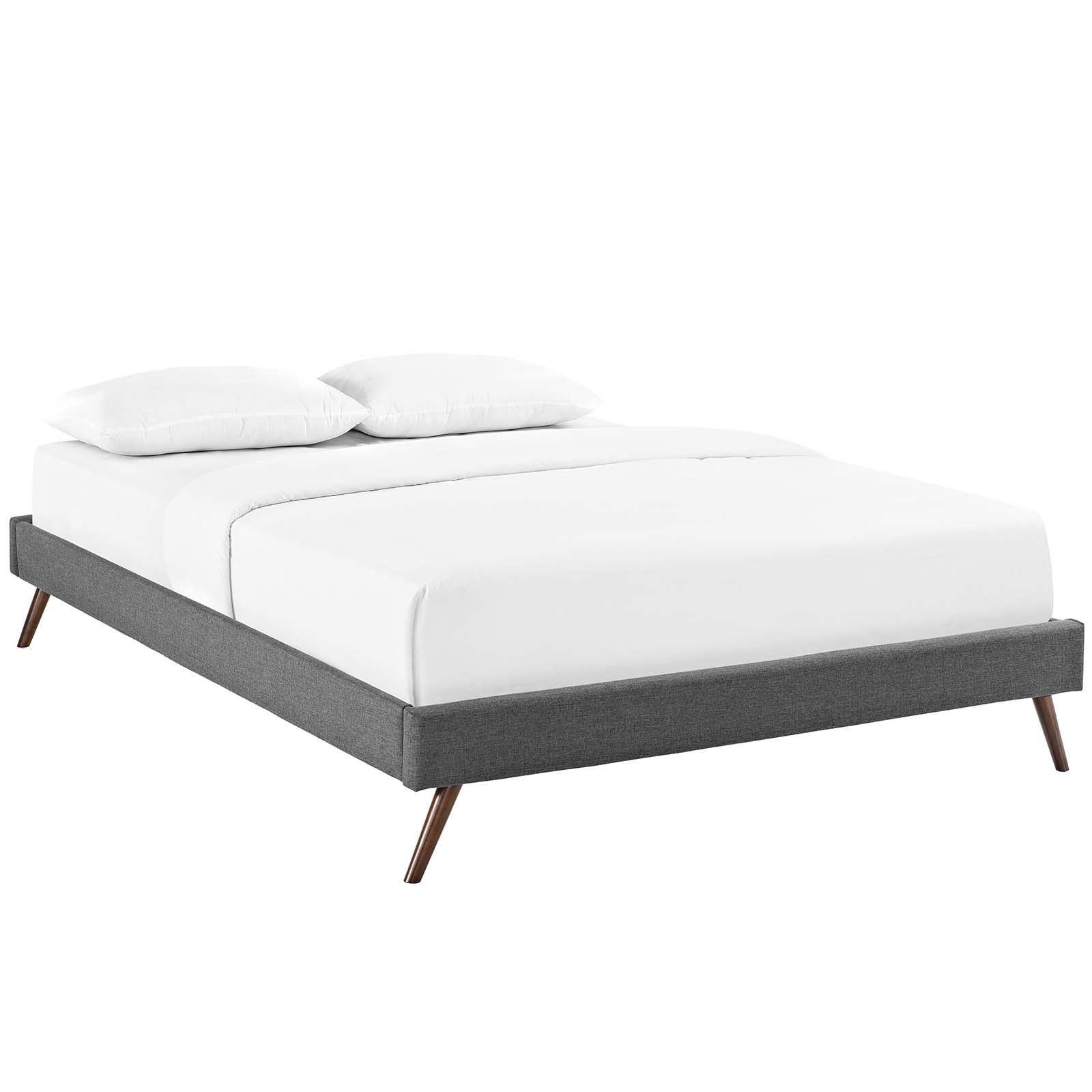 Modway Furniture Modern Loryn Full Bed Frame with Round Splayed Legs - MOD-5889-Minimal & Modern