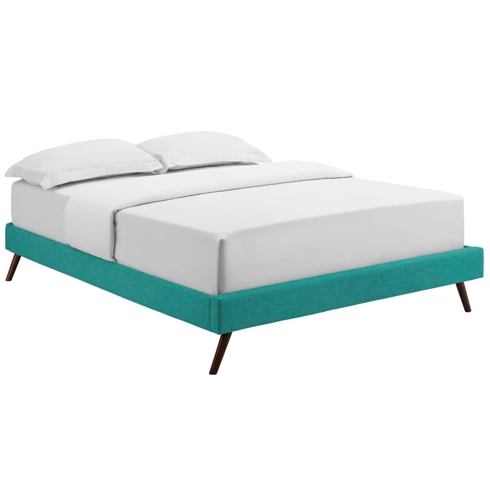 Modway Furniture Modern Loryn Full Fabric Bed Frame with Round Splayed Legs - MOD-5889