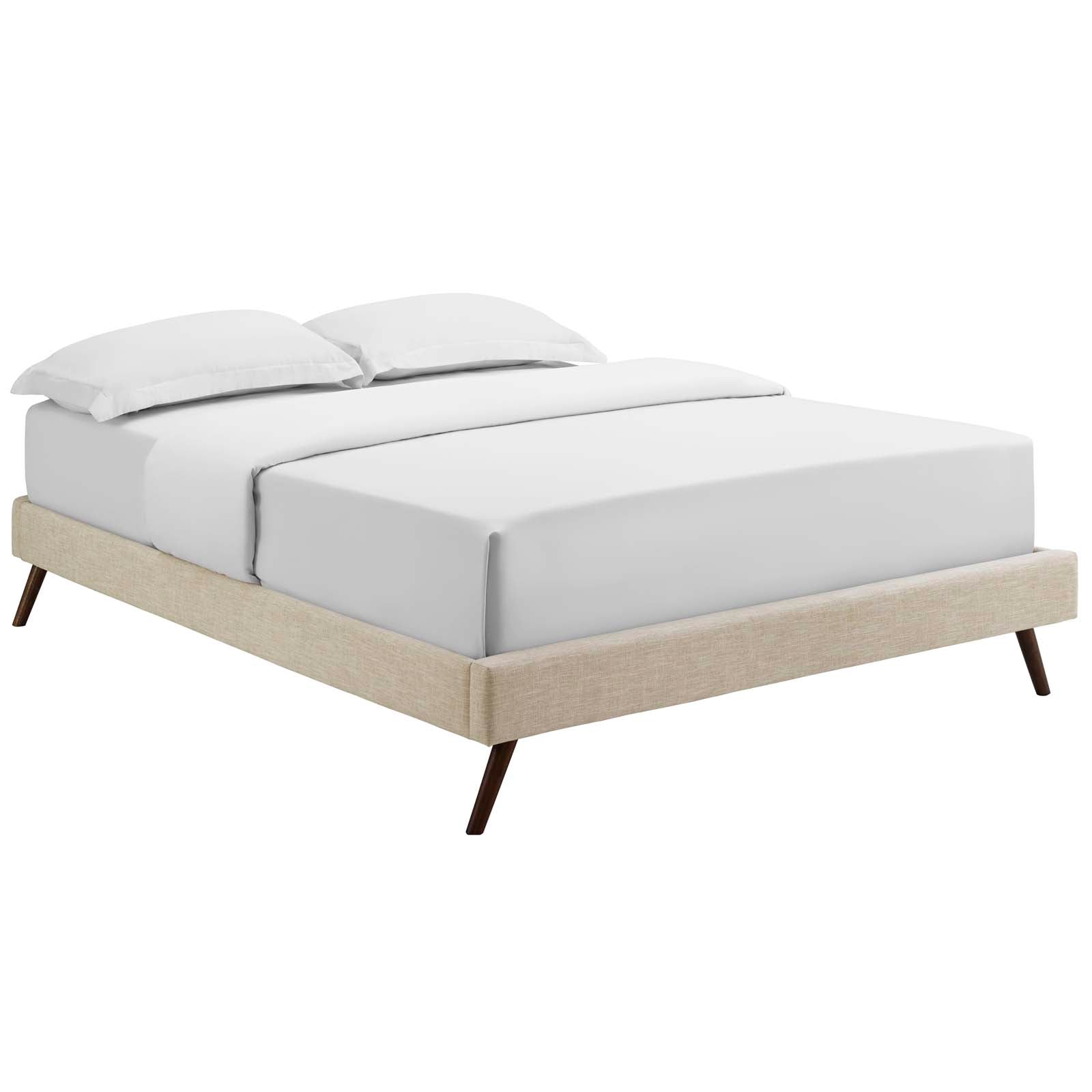 Modway Furniture Modern Loryn Queen Bed Frame with Round Splayed Legs - MOD-5891-Minimal & Modern