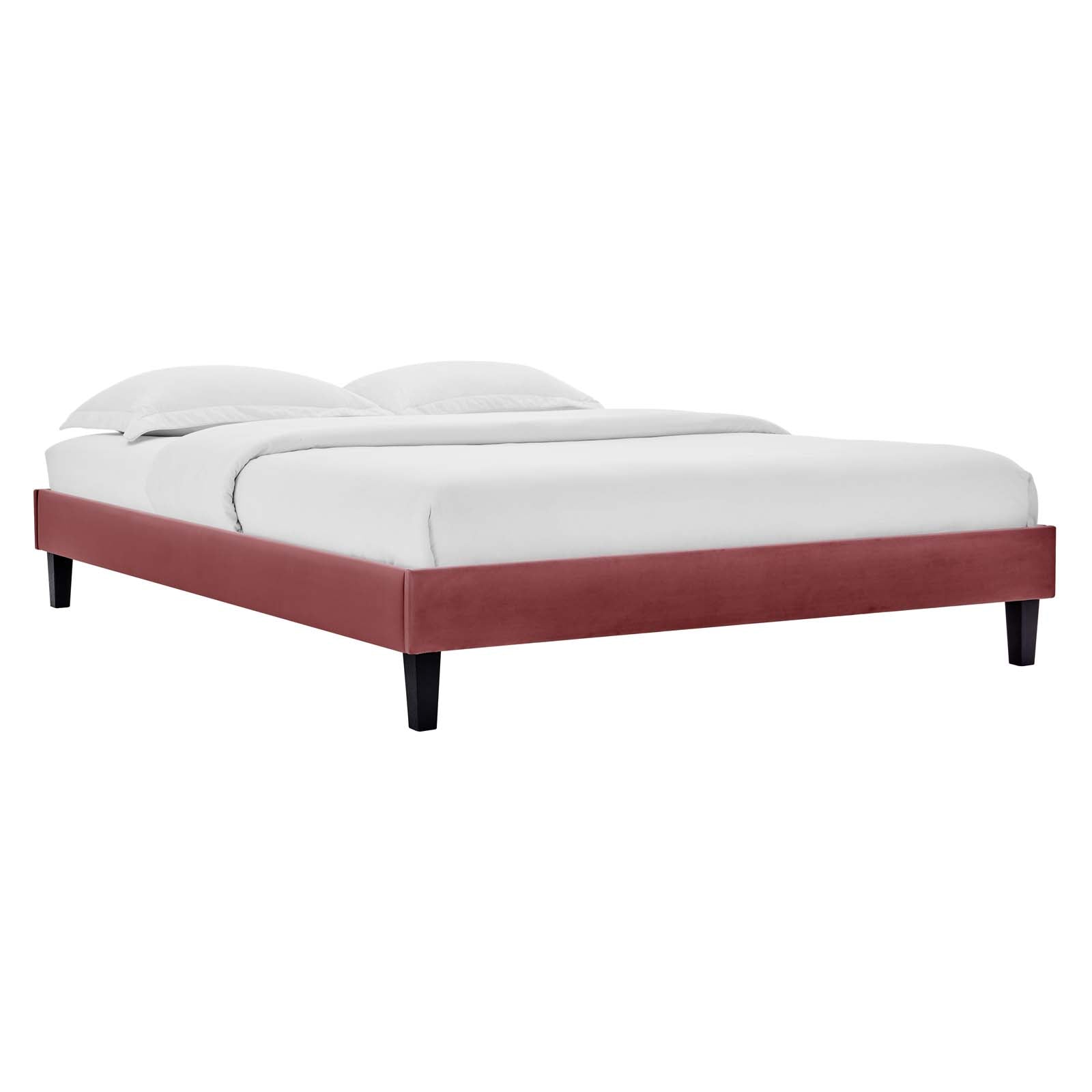 Modway Furniture Modern Reign King Performance Velvet Platform Bed Frame - MOD-6267