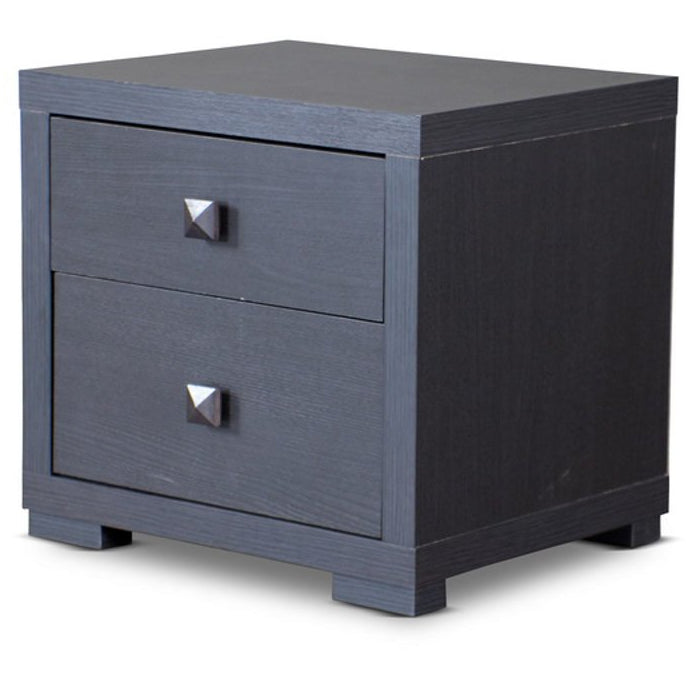 Baxton Studio Espresso Silverstone Modern Nightstand Baxton Studio-nightstands-Minimal And Modern - 1