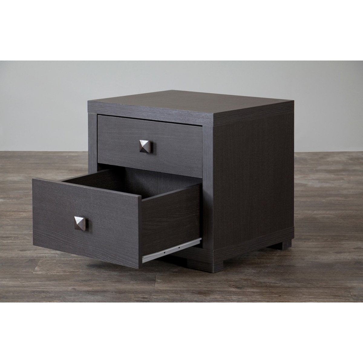 Baxton Studio Espresso Silverstone Modern Nightstand Baxton Studio-nightstands-Minimal And Modern - 5