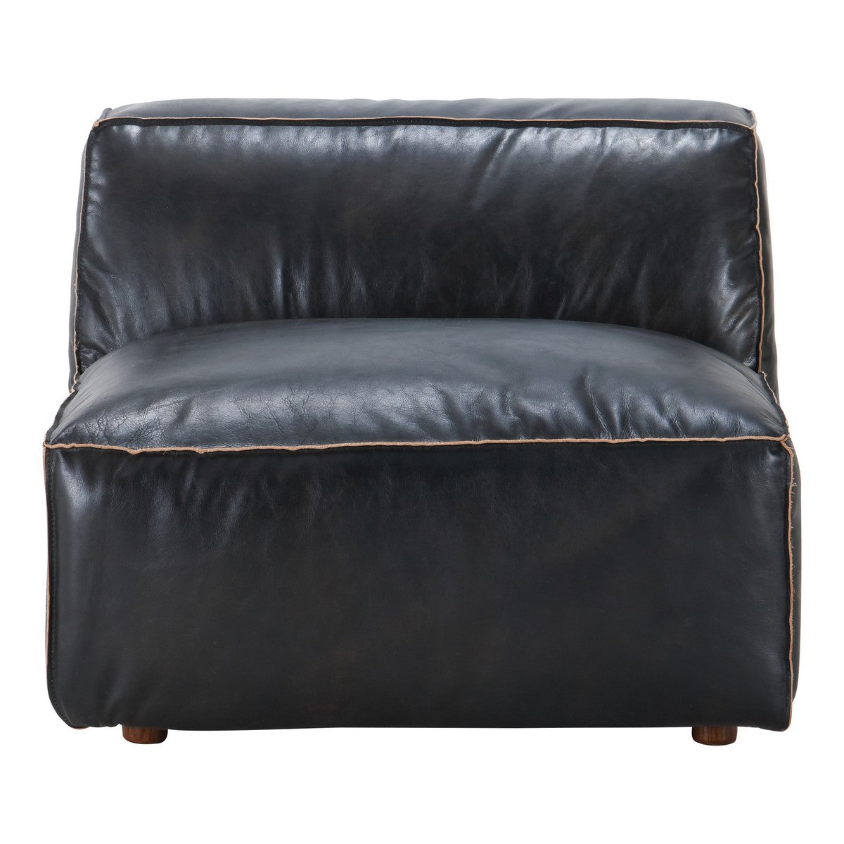 Moe's Home Collection Luxe Slipper Chair Antique Black - QN-1019-01 - Moe's Home Collection - Slipper Chairs - Minimal And Modern - 1