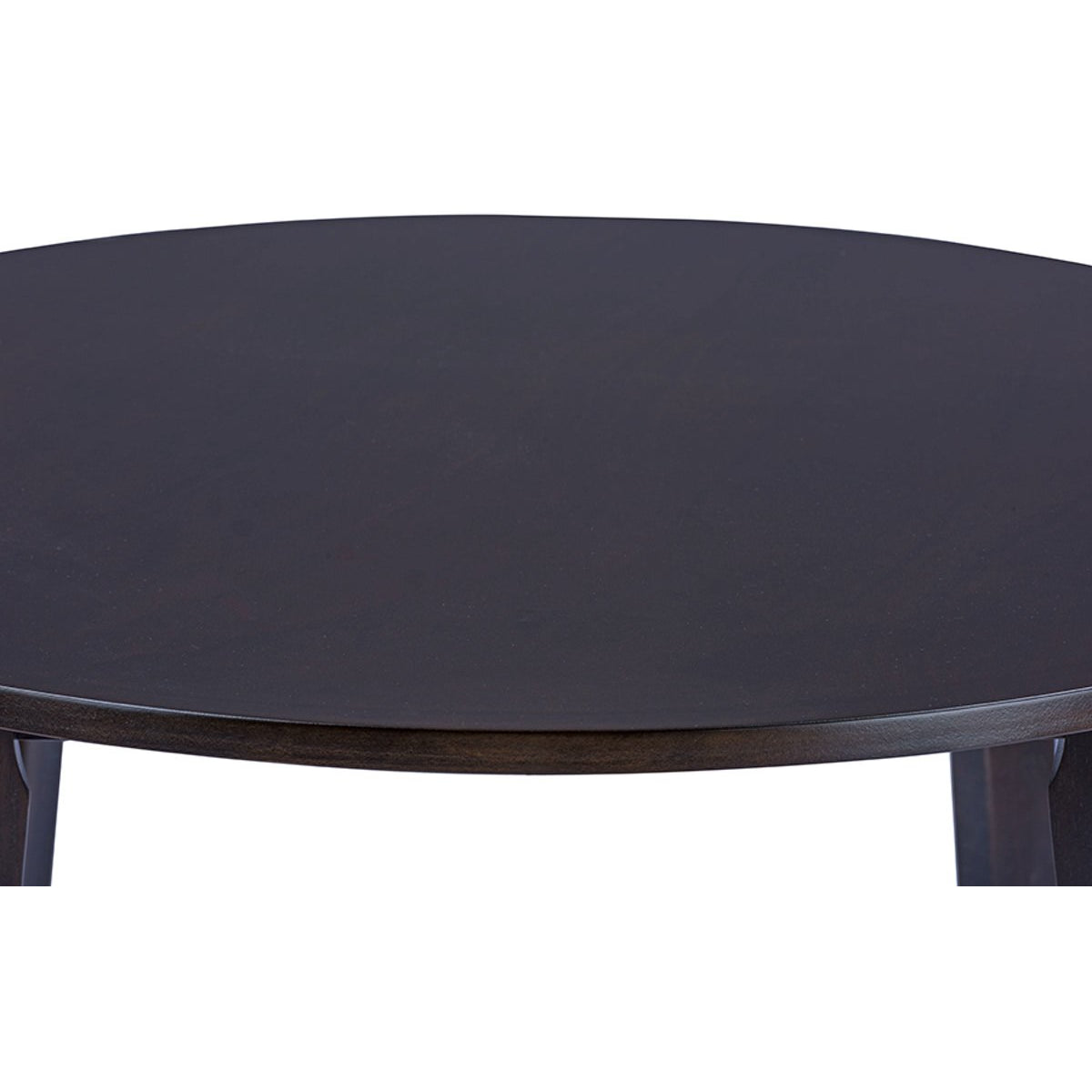 Baxton Studio Debbie Mid-Century Dark Brown Wood Round Dining Table Baxton Studio-dining table-Minimal And Modern - 4