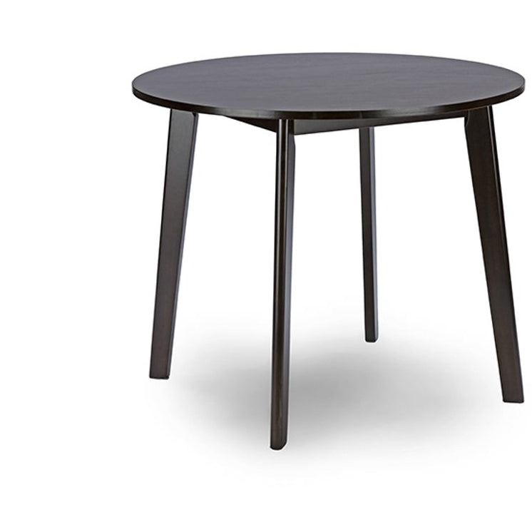 Baxton Studio Debbie Mid-Century Dark Brown Wood Round Dining Table Baxton Studio-dining table-Minimal And Modern - 1