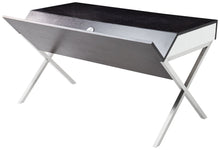 J&M Furniture Metal Base Contemporary Writing Work Computer S103 Modern Office Desk-Minimal & Modern