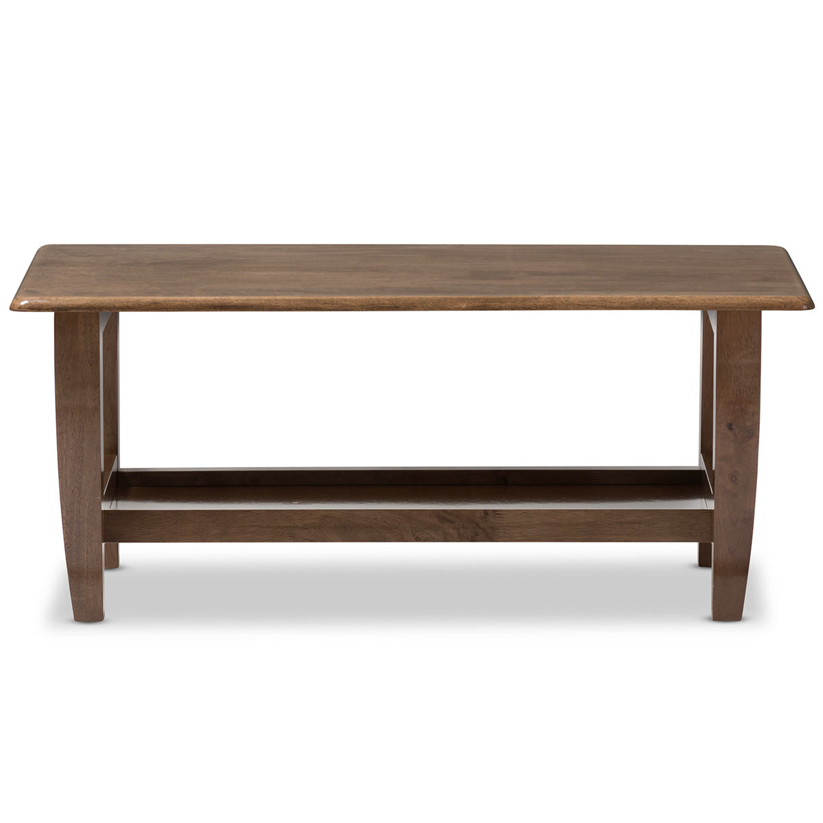 Baxton Studio Pierce Mid-Century Modern Walnut Finished Brown Wood Coffee Table Baxton Studio-coffee tables-Minimal And Modern - 2