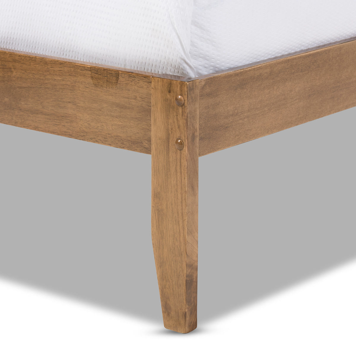 Baxton Studio Trina Contemporary Tree Branch Inspired Walnut Wood King Size Platform Bed  Baxton Studio-Kind Bed-Minimal And Modern - 5