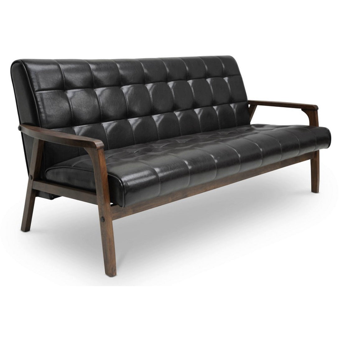 Baxton Studio Mid-Century Masterpieces Sofa-Brown Baxton Studio-sofas-Minimal And Modern - 3