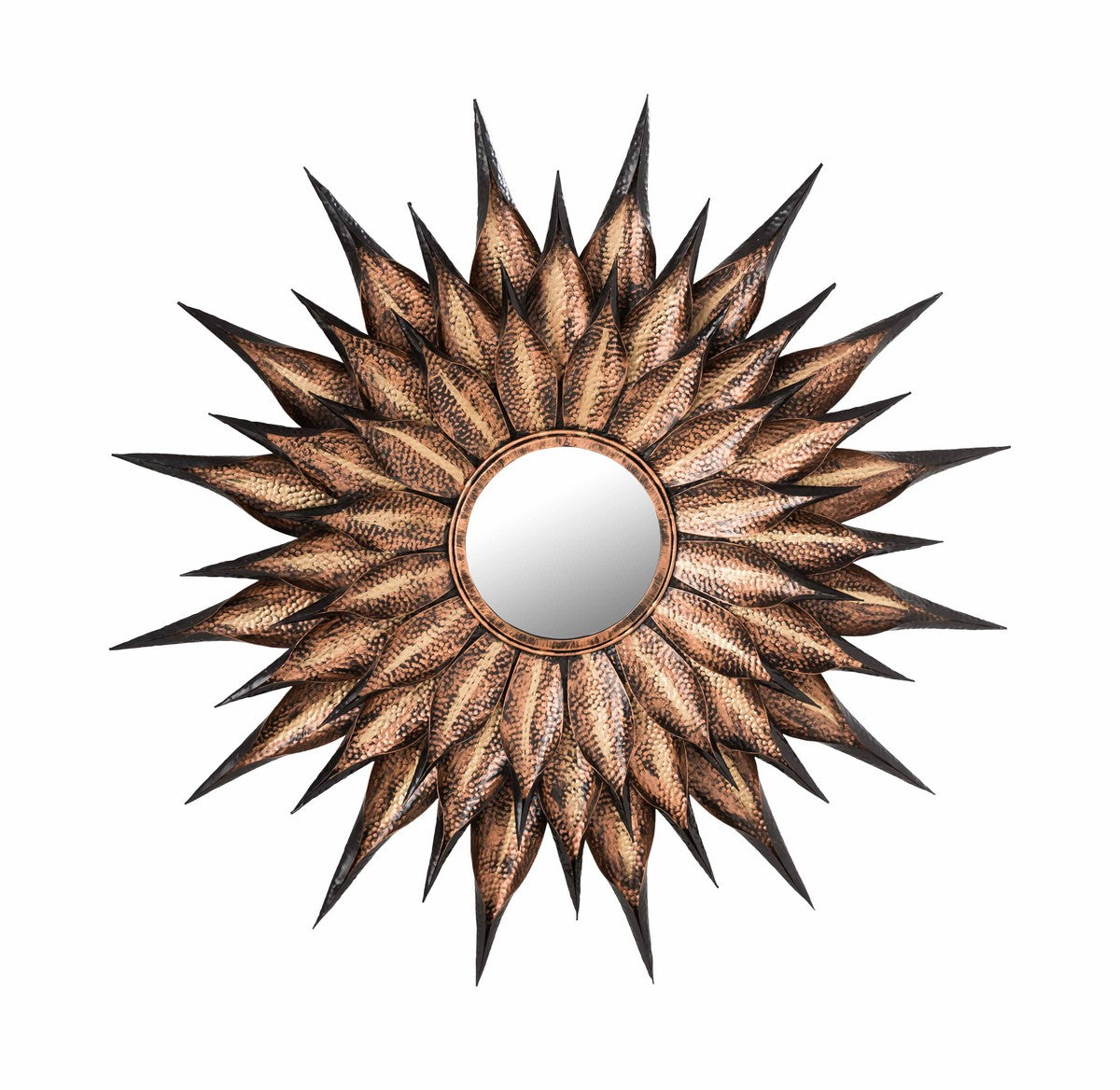 TOV Furniture Modern Sunflower Antique Wall Mirror - TOV Furniture, Minimal & Modern - 1