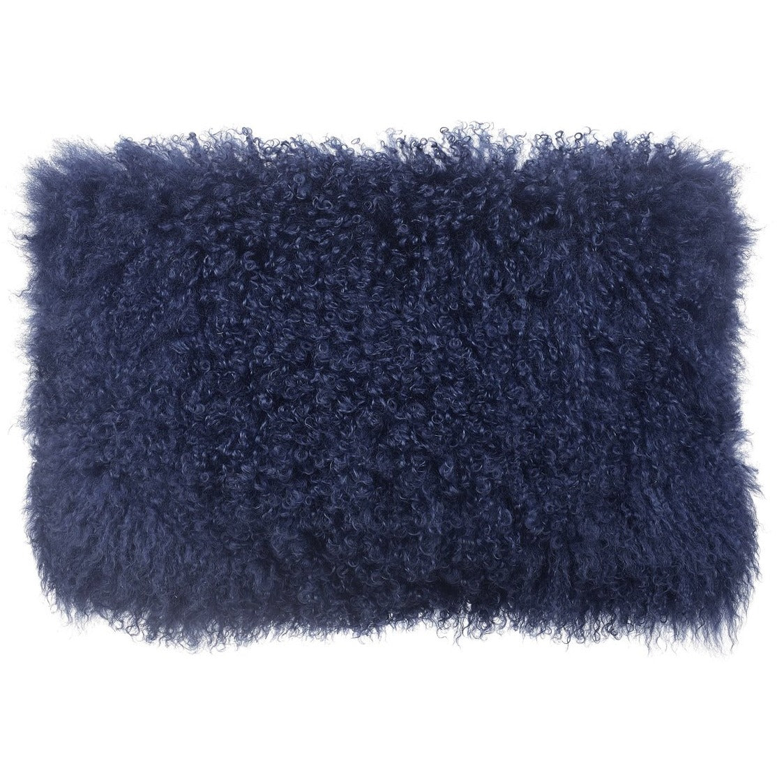 TOV Furniture Modern Tibetan Sheep Long Blue Pillow - TOV-C5703-Minimal & Modern