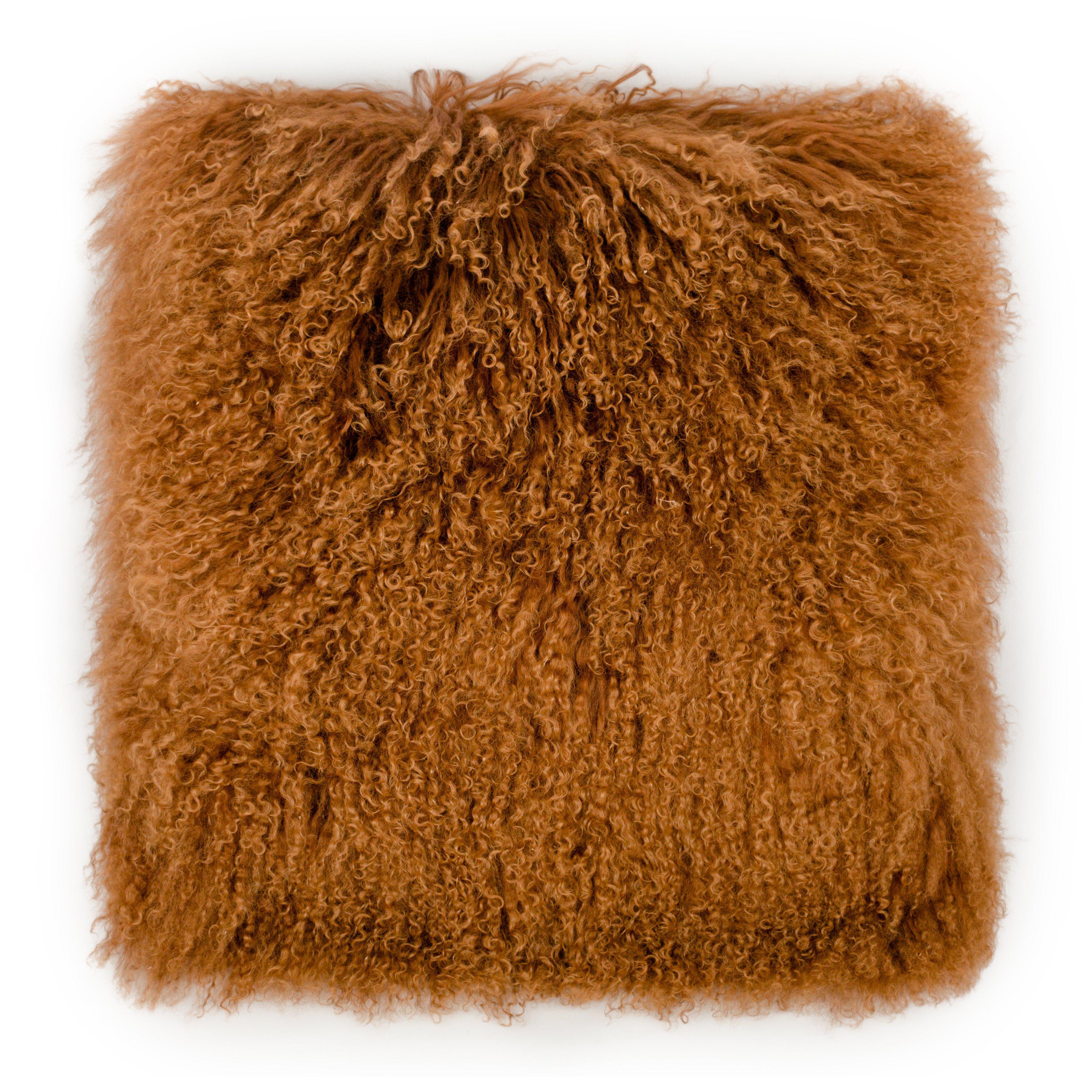 TOV Furniture Modern Tibetan Sheep Copper Pillow - TOV-C5717-Minimal & Modern