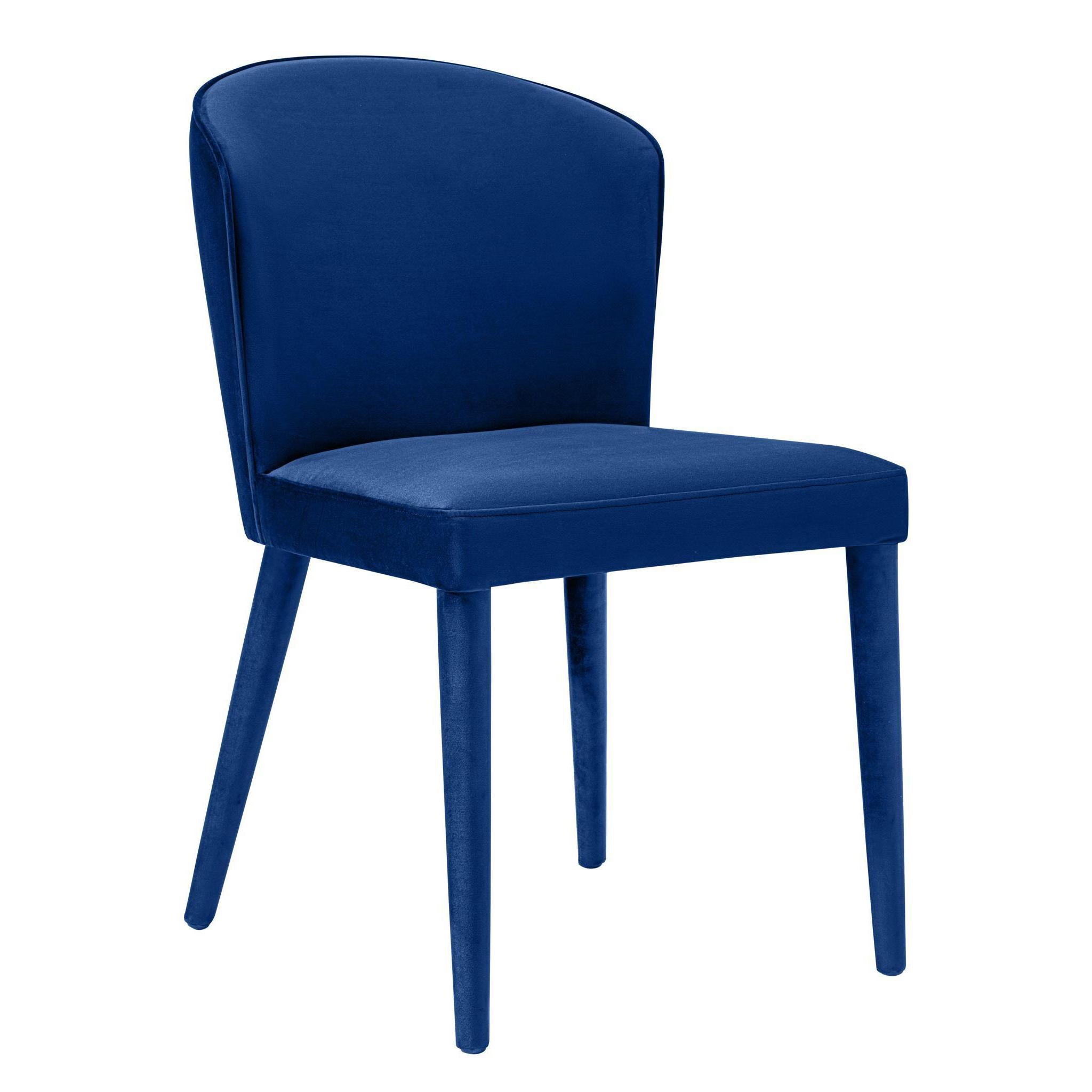 TOV Furniture Modern Metropolitan Navy Velvet Dining Chair - TOV-D56-Minimal & Modern