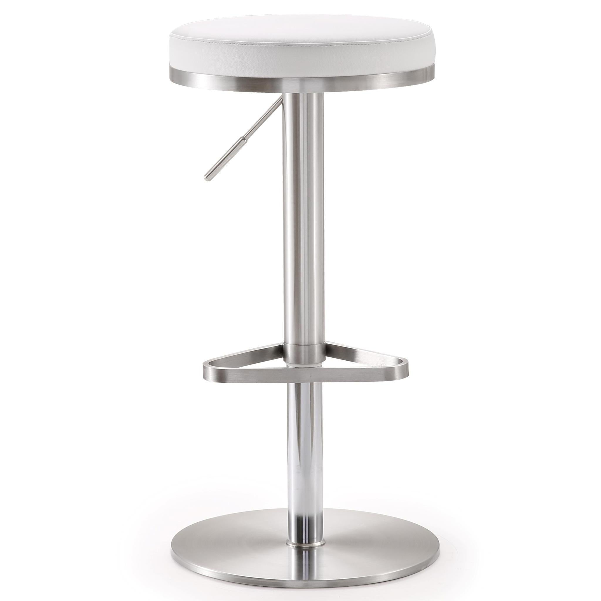 TOV Furniture Modern Fano White Steel Barstool TOV-K3614-Minimal & Modern