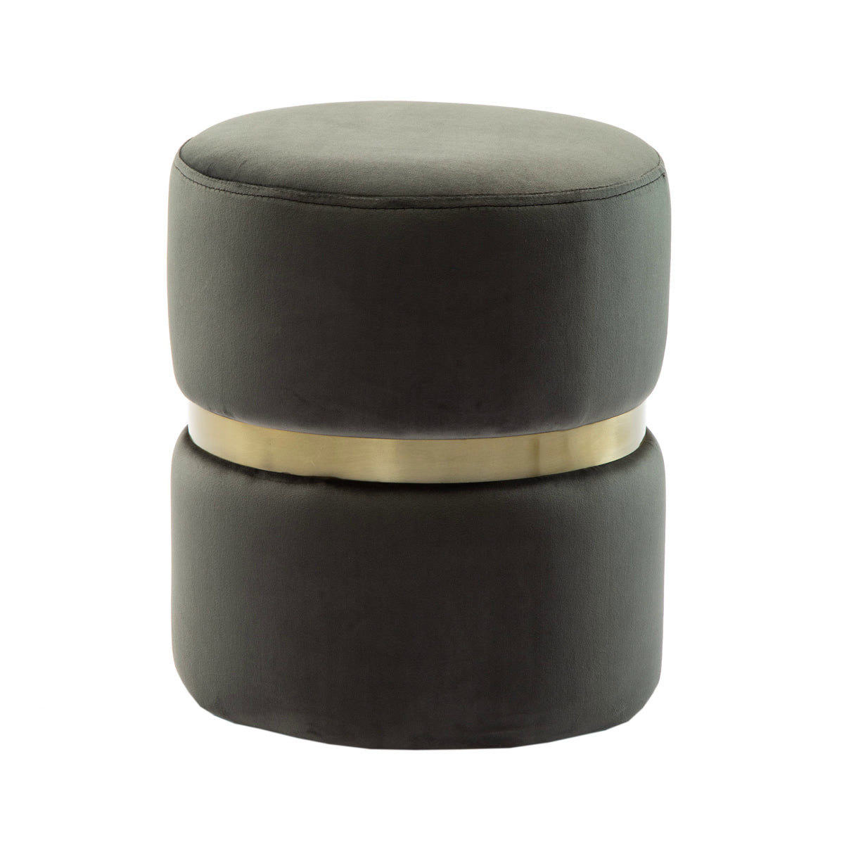 TOV Furniture Modern Yamma Grey Velvet Ottoman - TOV Furniture, Minimal & Modern - 1