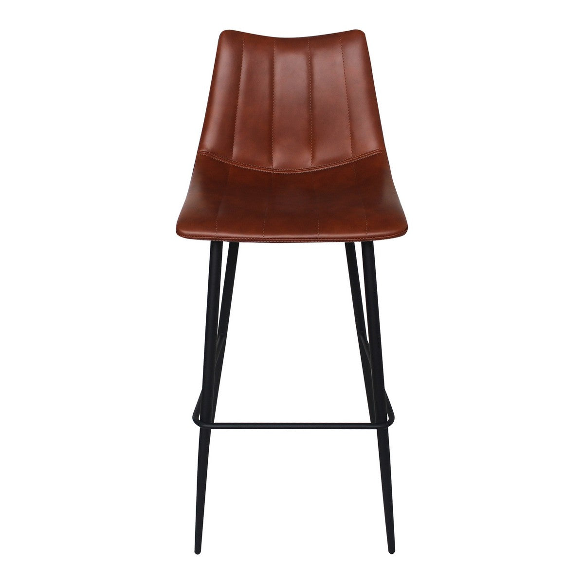 Moe's Home Collection Alibi Barstool Brown-Set of Two - UU-1003-03 - Moe's Home Collection - Bar Stools - Minimal And Modern - 1