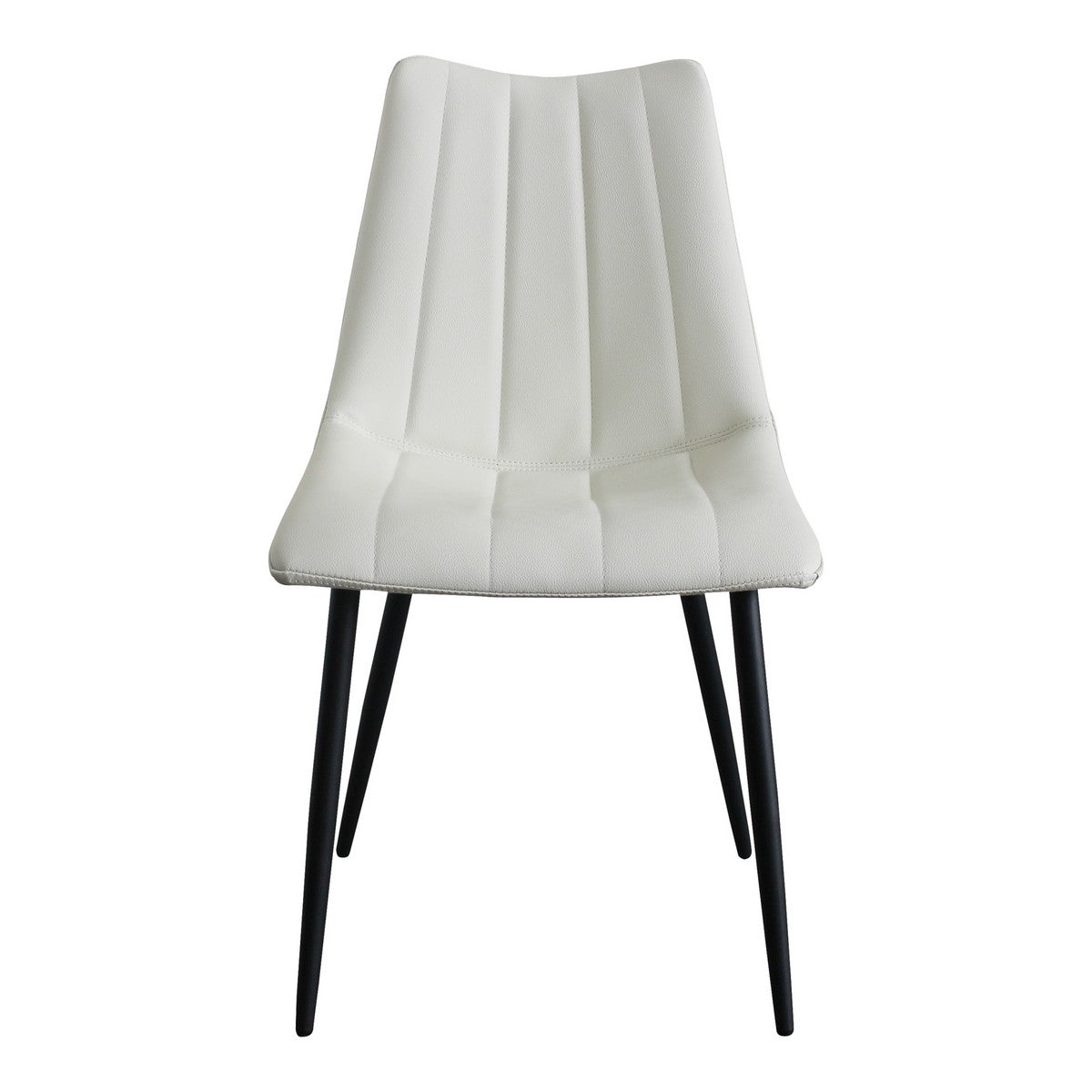 Moe's Home Collection Alibi Dining Chair Ivory-Set of Two - UU-1022-05 - Moe's Home Collection - Dining Chairs - Minimal And Modern - 1