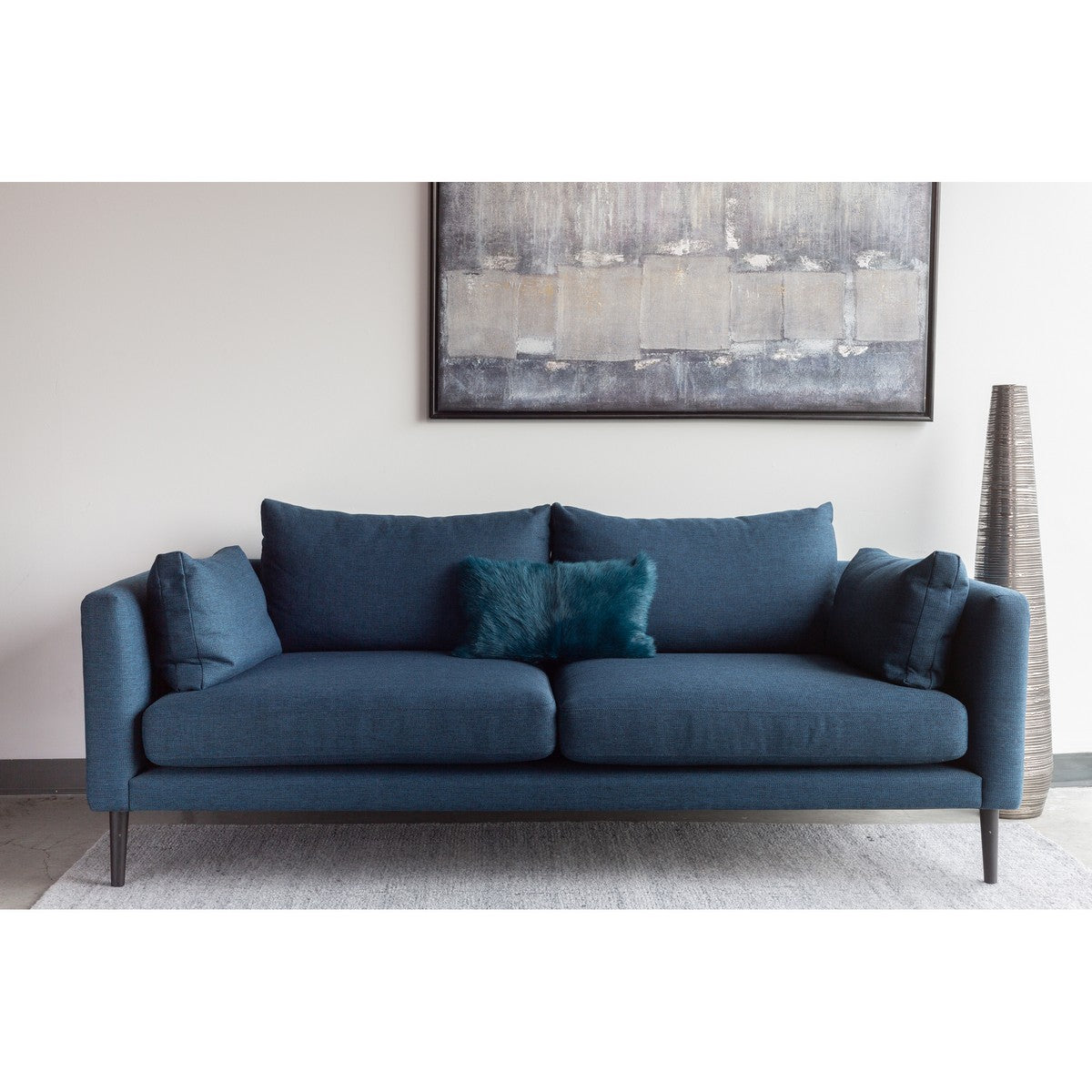 Moe's Home Collection Raval Sofa Dark Blue - WB-1004-19 - Moe's Home Collection - Sofas - Minimal And Modern - 1