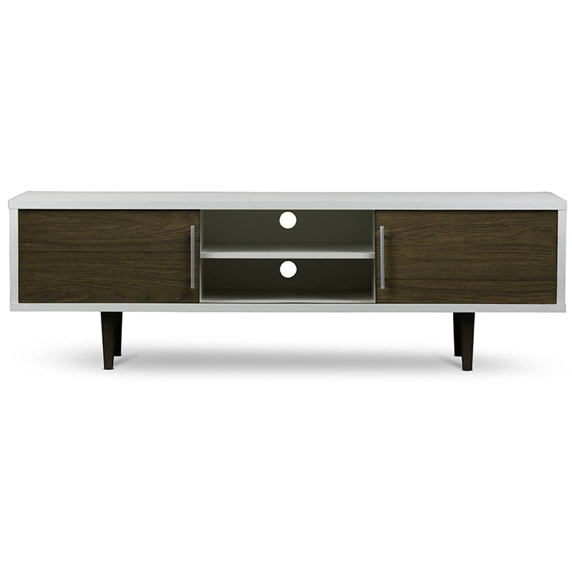 Baxton Studio Gemini Wood Contemporary TV Stand Baxton Studio-TV Stands-Minimal And Modern - 2